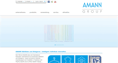 Desktop Screenshot of amann.com
