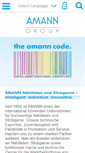 Mobile Screenshot of amann.com