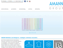 Tablet Screenshot of amann.com